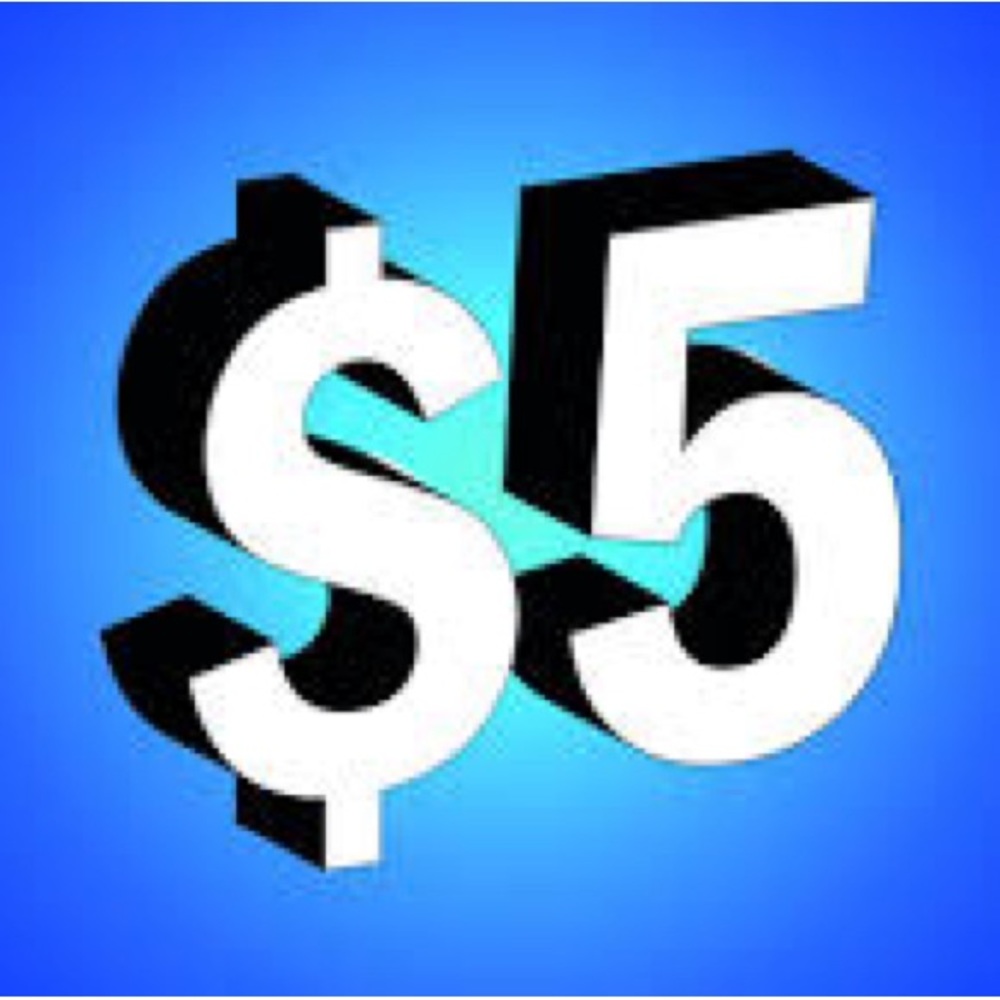 $5 unlisted item